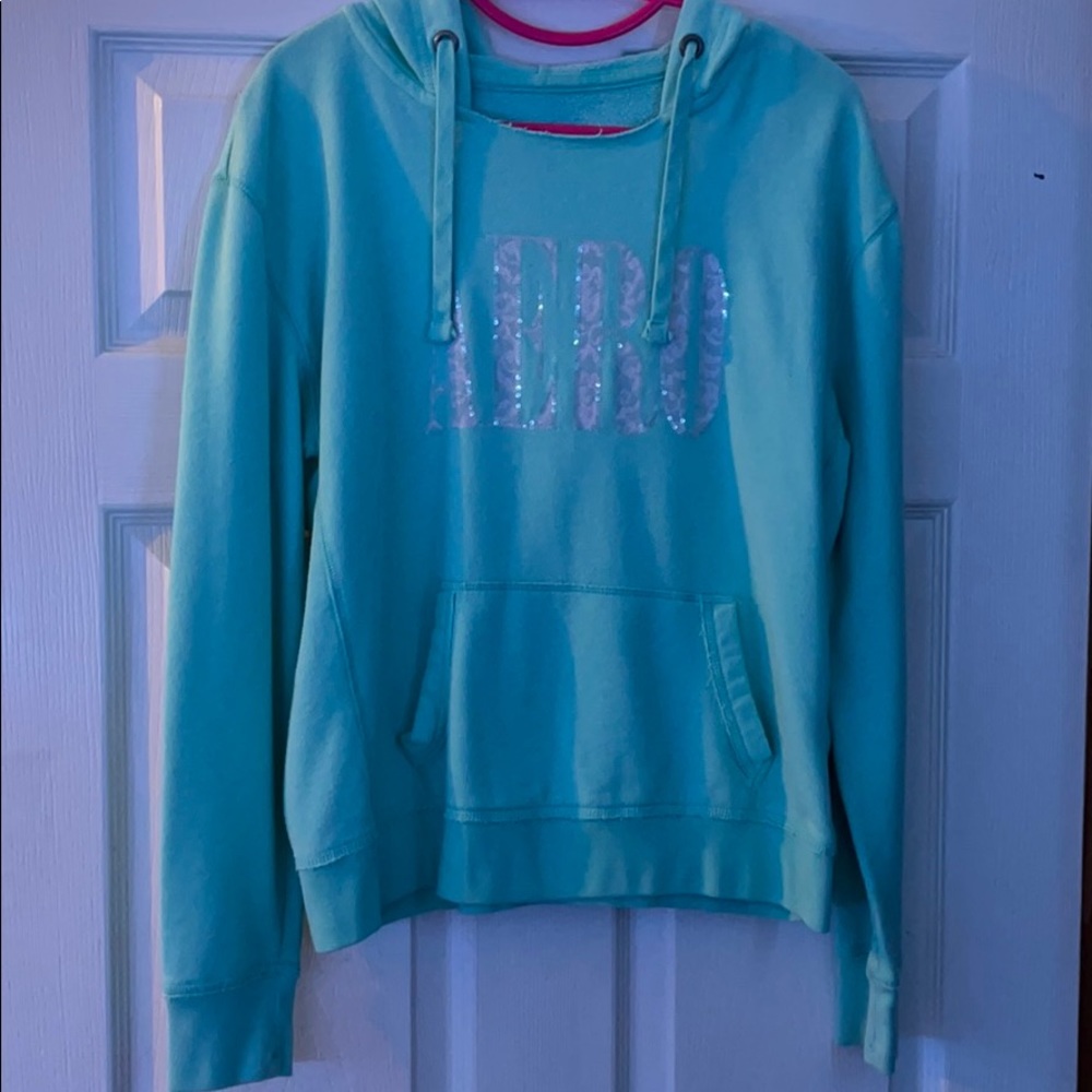 Aeropostale light green hoodie